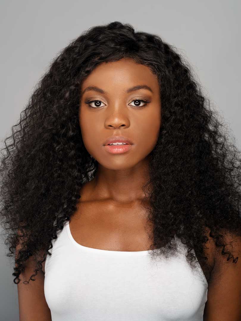 Lustro LUXURY 150% Density Deep Wave Lace Front Wig