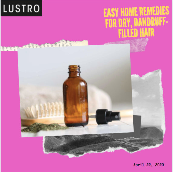 Easy Home Remedies For Dry, Dandruff-Filled Hair | Lustro Hair: 100% Virgin & Remy Hair Extensions
