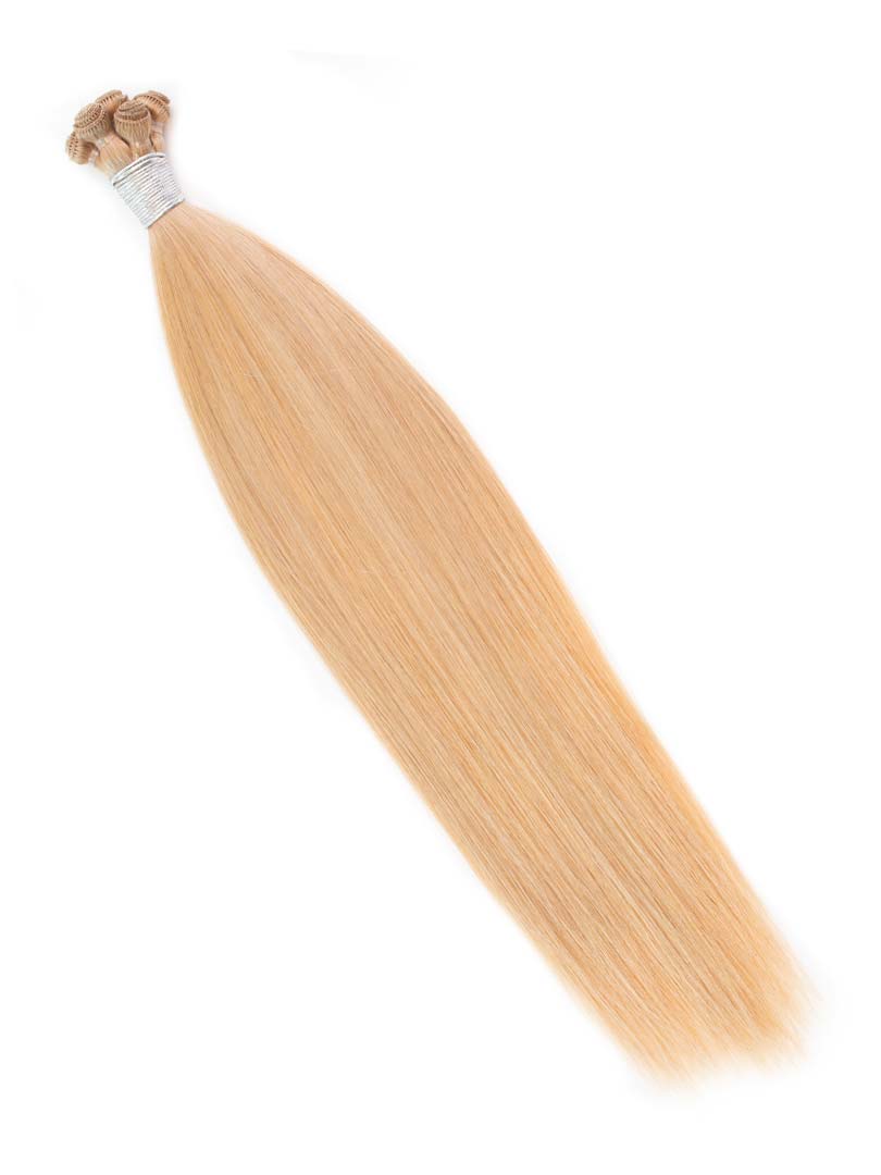  Dark Root White Blonde Hand Tied Hair Weft Extensions Premium  Remy Virgin Human Hair 14-20inch (14) : Beauty & Personal Care