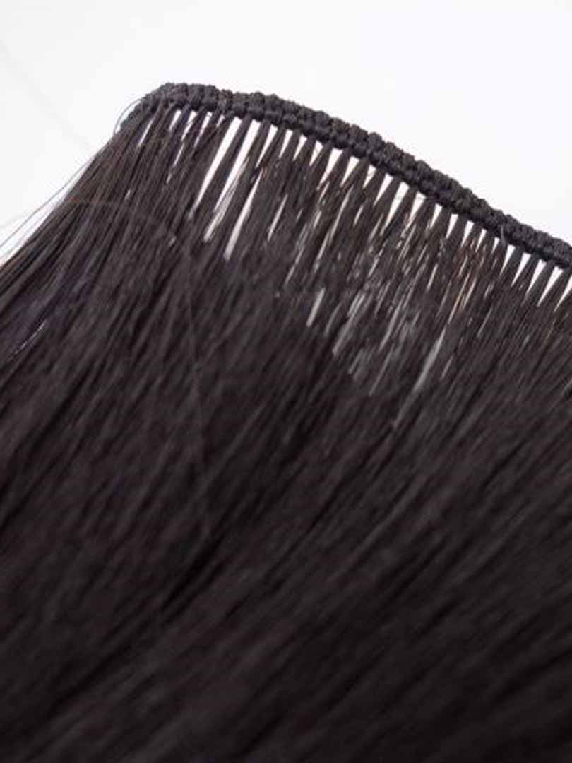 Lustro Hand-Tied Weft Natural Black(#1B) Remy Human Hair Extension(100 Grams) -FINAL SALE