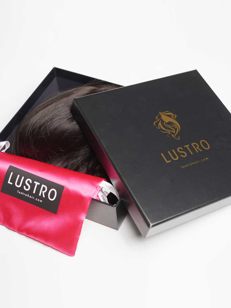Lustro Straight 3pcs Double Weft Bundles with Frontal