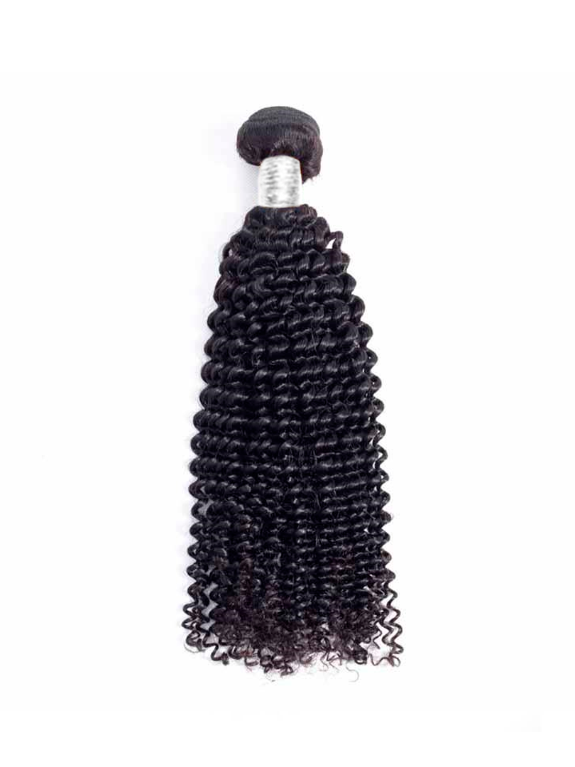Lustro Kinky Curly 4pcs Double Weft Remy Human Hair Bundles