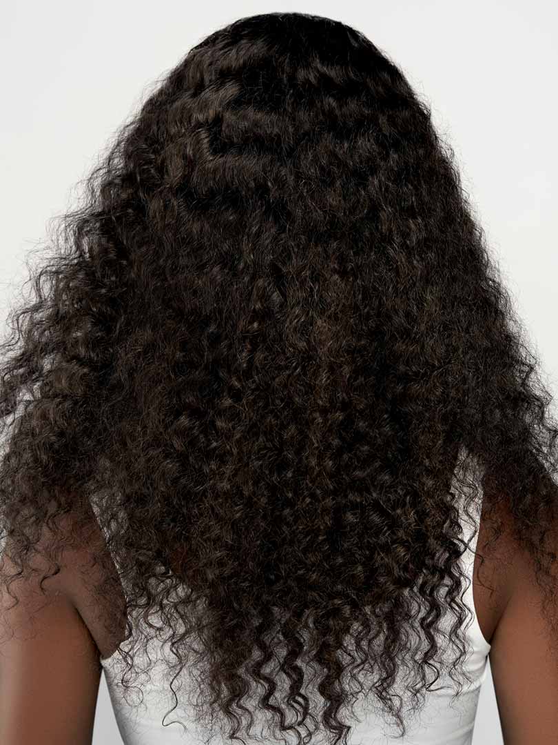 Lustro Loose Curly Seamless Lace Front Remy Human Hair Wig